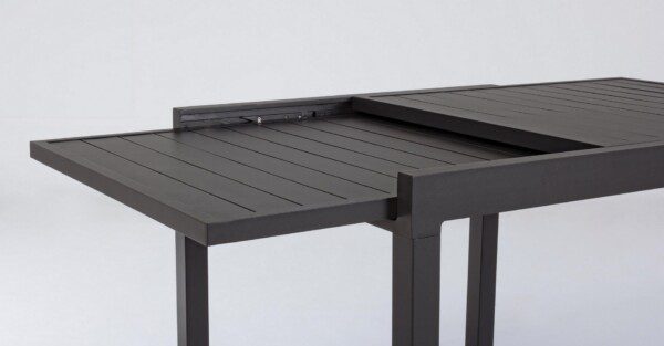 PELAGIUS Tisch 83-166 x 80 x H75 cm anthrazit – Bild 5