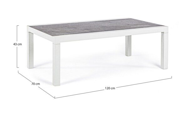 KLEDI Tisch 120 x 70 x H43 cm sand – Bild 8