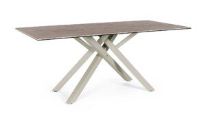 SEAN Tisch taupe 180 x 90 x 76 cm