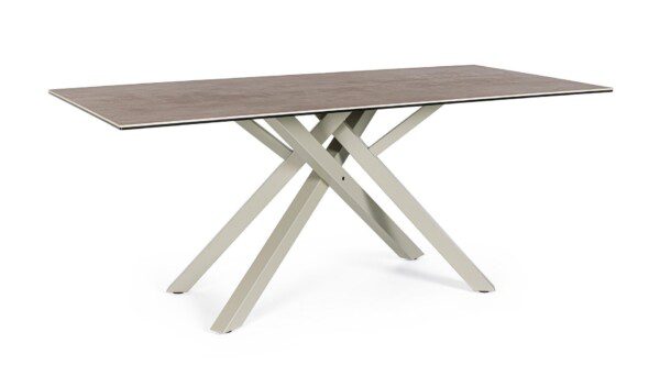 SEAN Tisch taupe 180 x 90 x 76 cm