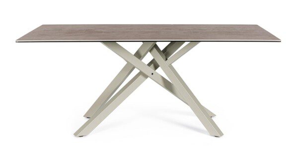 SEAN Tisch taupe 180 x 90 x 76 cm – Bild 3