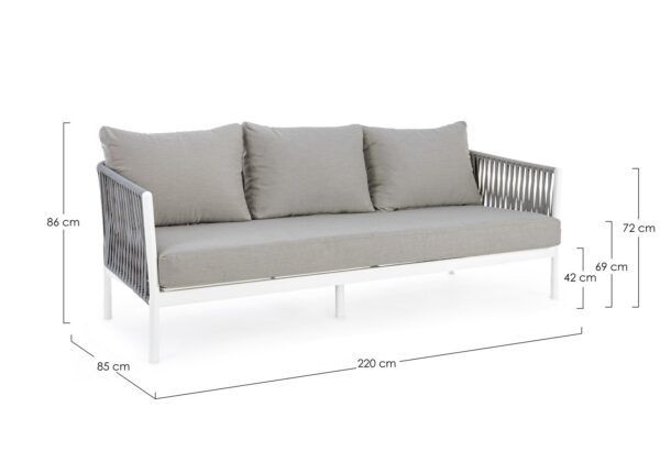 FLORENCIA Sofa weiß – Bild 8
