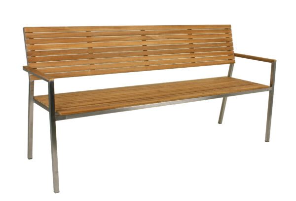 DENVER Tischgruppe Edelstahl / Teak – Bild 8