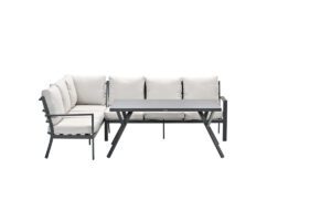 Sergio Lounge carbon black / desert sand