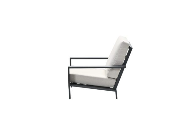 Lincoln Lounge Stuhl carbon black / desert sand – Bild 3