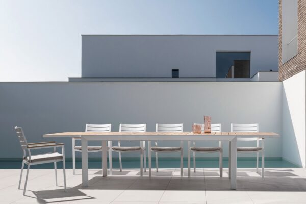 BELMAR Tisch 220 – 340 x 100 x H75 cm weiß – Bild 10