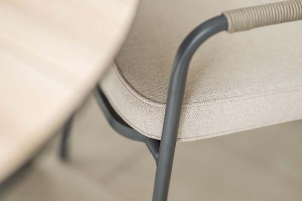 Venice Stuhl carbon black / rope taupe / desert sand – Bild 4