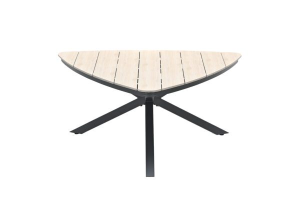 Edison Tisch 170 x 170 x H75 cm carbon black / light teak Vironwood – Bild 4