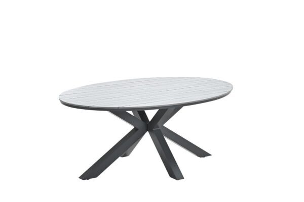 Edison Tisch 180 x 115 x H75 cm carbon black / grey teak Vironwood – Bild 4