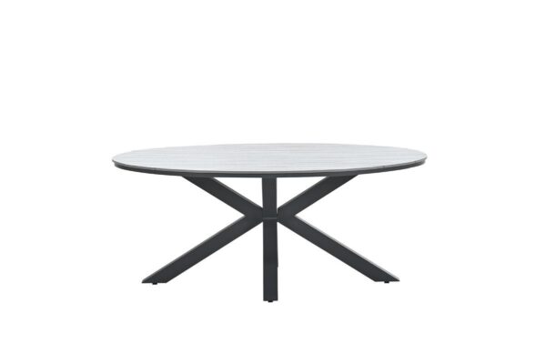Edison Tisch 180 x 115 x H75 cm carbon black / grey teak Vironwood – Bild 5