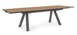 ELIAS Tisch 203 – 293 x 100 x H75 cm anthrazit