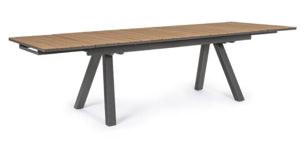 ELIAS Tisch 203 – 293 x 100 x H75 cm anthrazit
