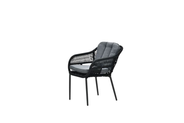 Pescara Stuhl carbon black / rope black / mystic grey