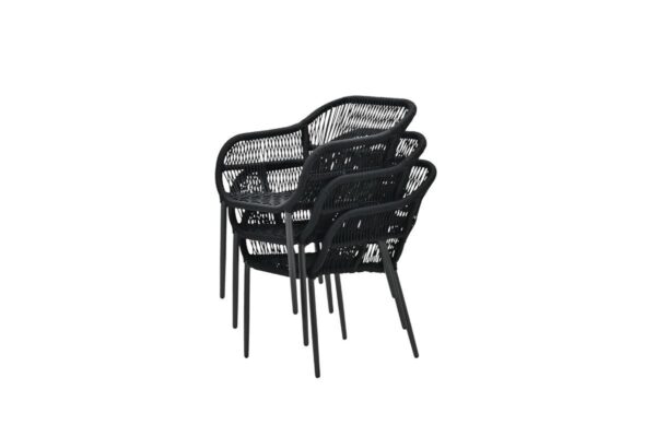 Pescara Stuhl carbon black / rope black / mystic grey – Bild 6