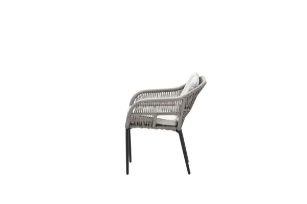 Pescara Stuhl carbon black / rope taupe / desert sand – Bild 3