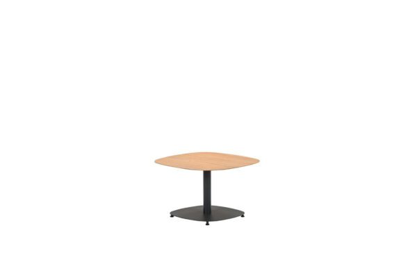 Leon Beistelltisch 70 x 70 x H43 cm carbon black / light teak look