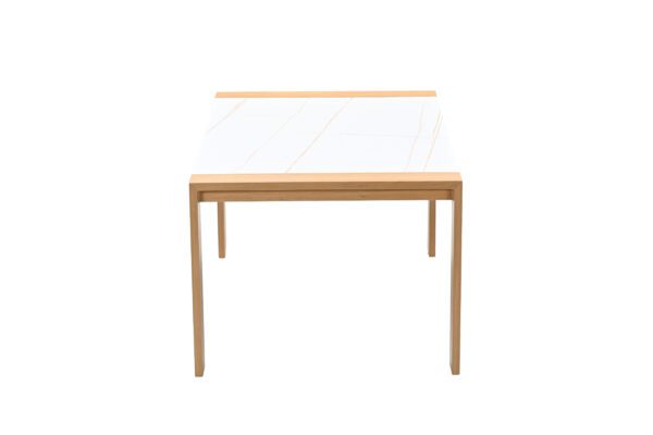Austin Tisch 180 x 100 x H75 cm light teak look / centostone milano beige – Bild 3
