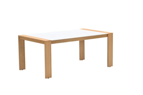 Austin Tisch 180 x 100 x H75 cm light teak look / centostone milano beige