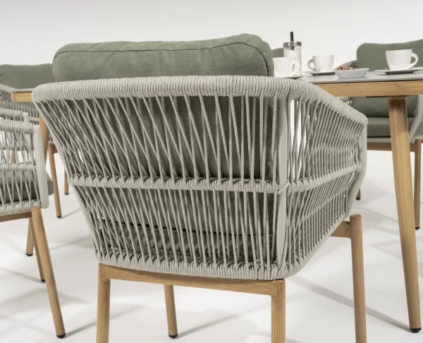 Alicante Tischgruppe Holzoptik / grün – Bild 6