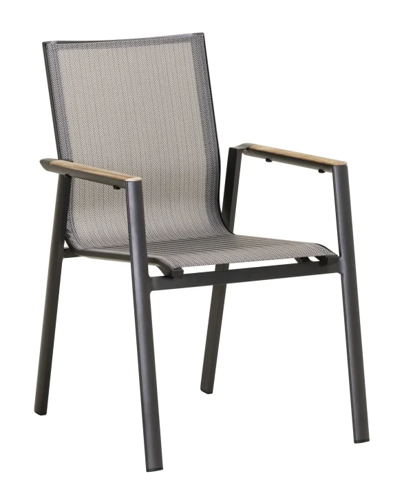 Aspen Stuhl anthrazit / teak – Bild 2