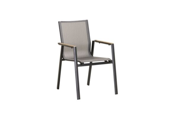 Aspen Stuhl anthrazit / teak