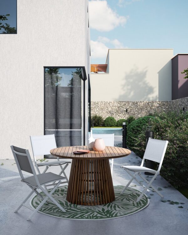 Rodano Tisch Ø 120 x H74 cm Akazie – Bild 5