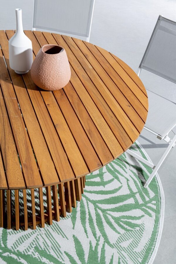 Rodano Tisch Ø 120 x H74 cm Akazie – Bild 6