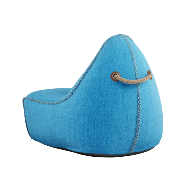 Cobana Lounge Chair und Pouf türkis – Bild 3