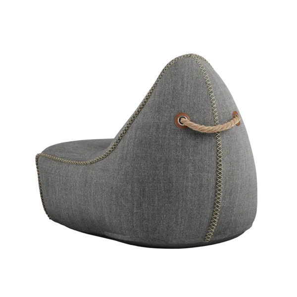 Cobana Lounge Chair und Pouf grey – Bild 3