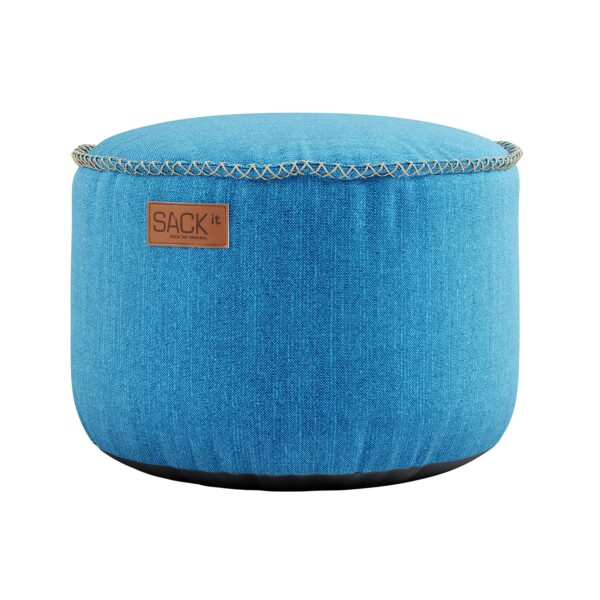 Cobana Lounge Chair und Pouf türkis – Bild 4
