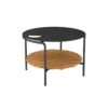 Patio Tisch Ø 70 x 46.9 cm anthrazit / teak