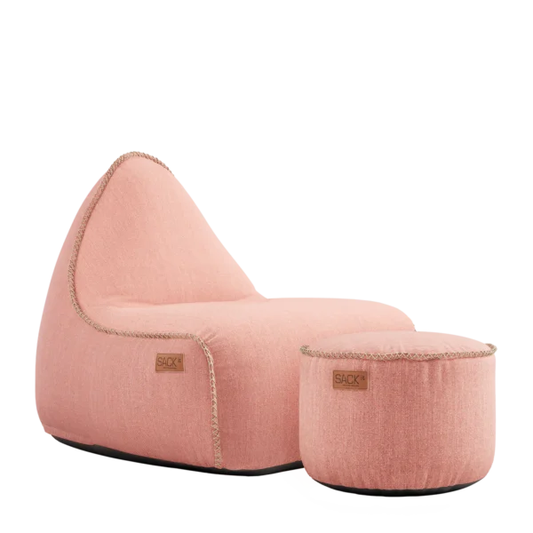 Cobana Lounge Chair und Pouf rose