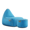Cobana Lounge Chair und Pouf türkis