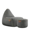 Cobana Lounge Chair und Pouf grey
