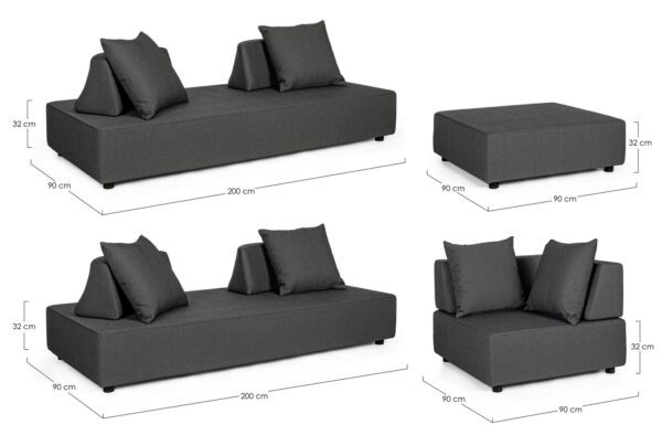 PIPER Lounge anthrazit – Bild 22