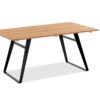ELBA Tisch 180 x 95 x H76 cm anthrazit / teak