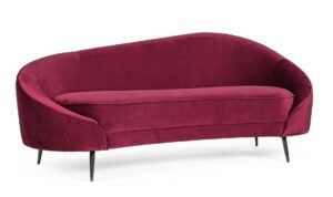 SERAPHIN 2-Sitzer Sofa weinrot