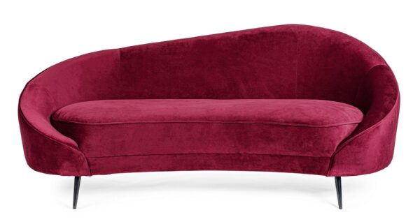 SERAPHIN 2-Sitzer Sofa weinrot – Bild 2