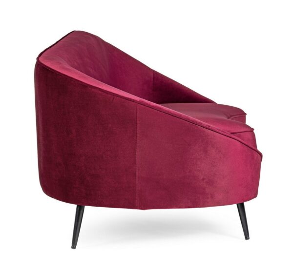 SERAPHIN 2-Sitzer Sofa weinrot – Bild 4
