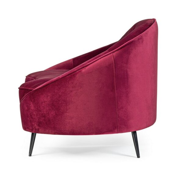 SERAPHIN 2-Sitzer Sofa weinrot – Bild 5