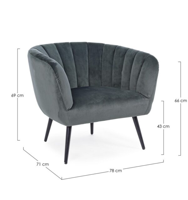 AVRIL Stuhl grau – Bild 3