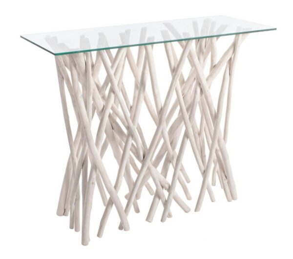 SAHEL Konsole 100 x 40 x H80 cm weiß