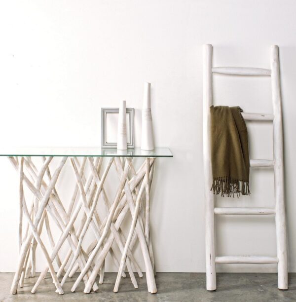 SAHEL Konsole 100 x 40 x H80 cm weiß – Bild 2