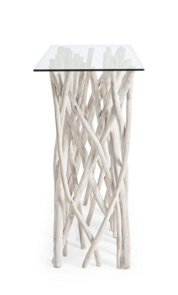 SAHEL Konsole 100 x 40 x H80 cm weiß – Bild 4