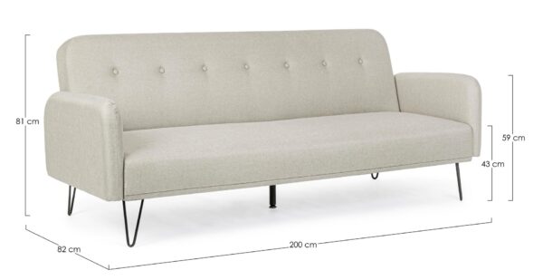 BRIDJET Schlafsofa beige – Bild 14