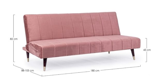 ALMA Schlafsofa rosa – Bild 12