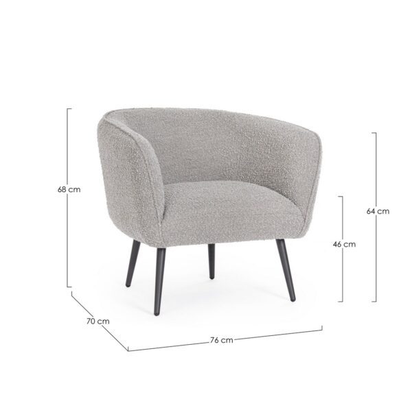 AVRIL Stuhl grau – Bild 8