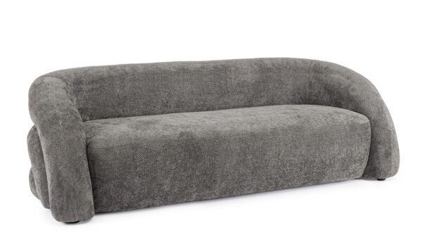 CLEMENCE 3-Sitzer Sofa dunkelgrau