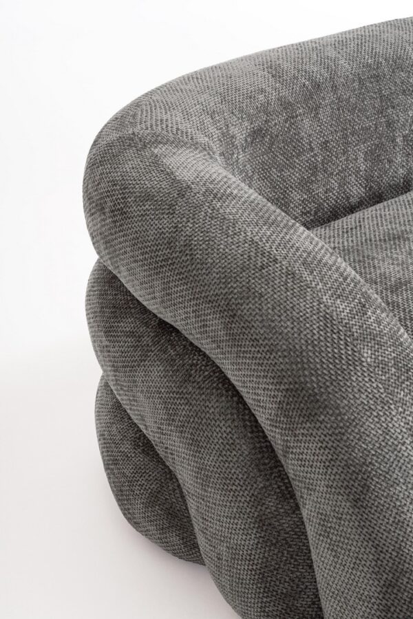 CLEMENCE 3-Sitzer Sofa dunkelgrau – Bild 5