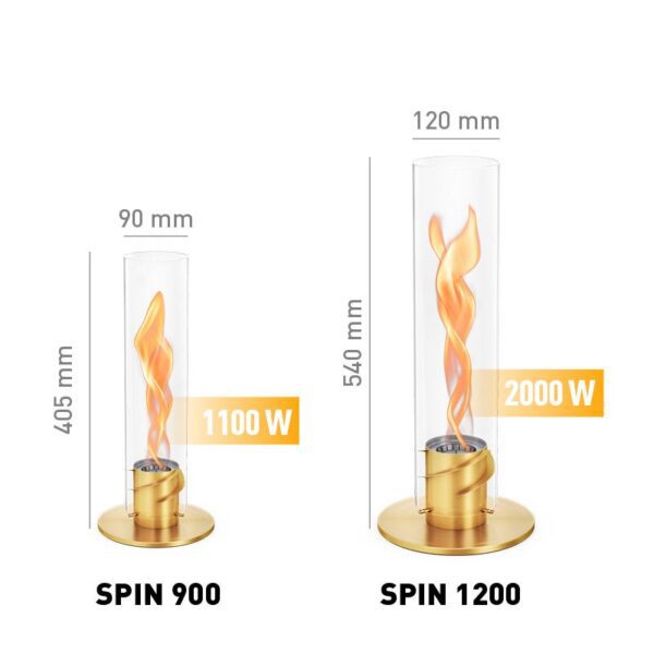 SPIN 1200 Tischfeuer gold – Bild 4